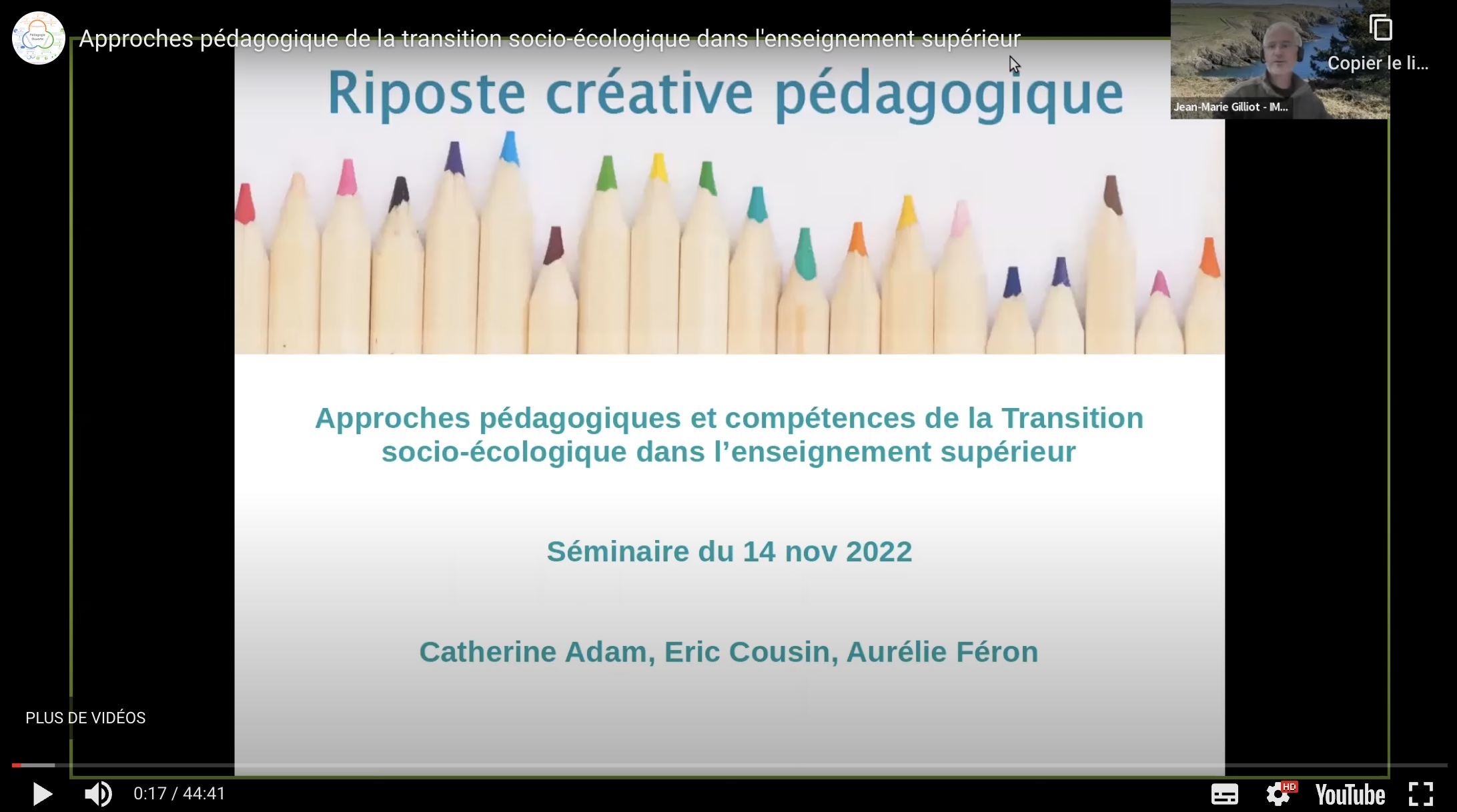 Mooc Approches pédagogiques de la transition socio-écologique dans l’enseignement supérieur